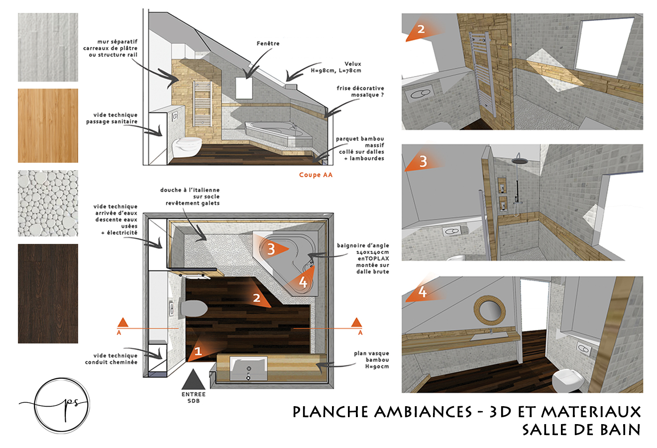 Aménagement, suivi de travaux et aménagement d'une salle de bain